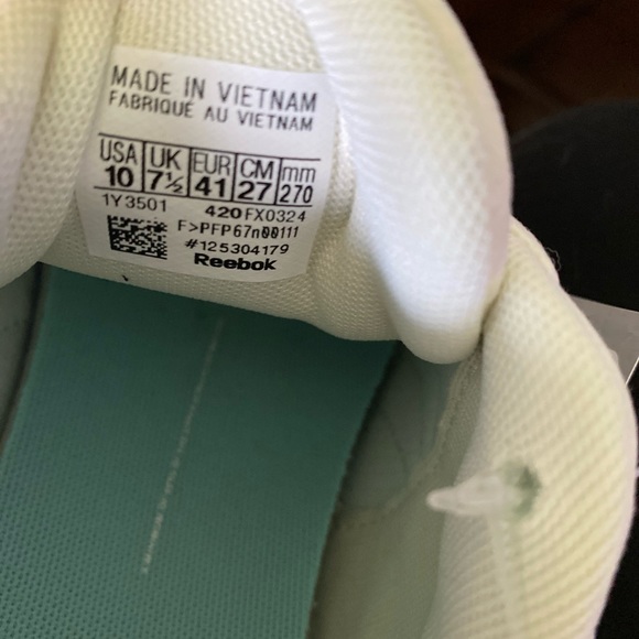 REEBOK SZ 10 Classic Club Teal Athletic Sneaker … - Picture 6 of 7